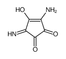 3-amino-4-hydroxy-5-iminocyclopent-3-ene-1,2-dione Structure