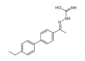 [1-[4-(4-ethylphenyl)phenyl]ethylideneamino]urea Structure