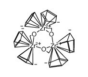 tris[(η2-formaldehyde)zirconocene]结构式