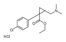 [(1S,2R)-2-(4-chlorophenyl)-2-ethoxycarbonylcyclopropyl]methyl-dimethylazanium,chloride Structure