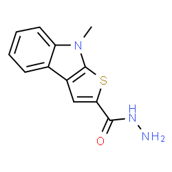 8-Methyl-8H-thieno[2,3-b]indole-2-carbohydrazide结构式