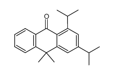 1,3-diisopropyl-10,10-dimethylanthrone Structure