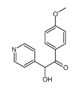 2-hydroxy-1-(4-methoxyphenyl)-2-pyridin-4-ylethanone结构式