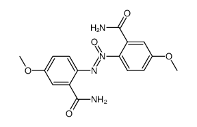 5,5'-dimethoxy-2,2'-azoxy-di-benzoic acid diamide结构式