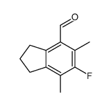 6-fluoro-5,7-dimethyl-2,3-dihydro-1H-indene-4-carbaldehyde Structure