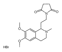 β-succinimidoethyl-1 methyl-2 dimethoxy-6,7 tetrahydro-1,2,3,4 isoquinoleine Structure