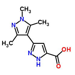 1',3',5'-TRIMETHYL-1H,1'H-[3,4']BIPYRAZOLYL-5-CARBOXYLIC ACID结构式