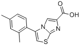 3-(2,4-DIMETHYLPHENYL)IMIDAZO[2,1-B]THIAZOLE-6-CARBOXYLIC ACID结构式