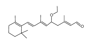 (E)-5-ethoxy-3,7-dimethyl-9-(2,6,6-trimethyl-1-cyclohexenyl)-2,6,8-nonatrienal Structure