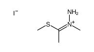 amino-methyl-(1-methylsulfanylethylidene)azanium,iodide Structure