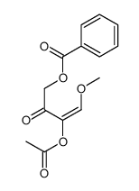 (3-acetyloxy-4-methoxy-2-oxobut-3-enyl) benzoate结构式