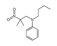 N-butyl-N-(2-methyl-2-nitropropyl)aniline Structure