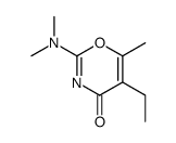 2-(dimethylamino)-5-ethyl-6-methyl-1,3-oxazin-4-one结构式