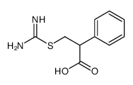 3-carbamimidoylsulfanyl-2-phenyl-propionic acid结构式