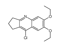 9-chloro-6,7-diethoxy-2,3-dihydro-1H-cyclopenta[b]quinoline结构式