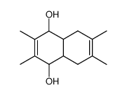 1,4,5,8,8a-hexahydro-1,4-dihydroxy-2,3,6,7-tetramethylnaphthalene Structure