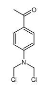 1-[4-[bis(chloromethyl)amino]phenyl]ethanone Structure