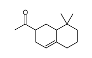 1-(1,2,3,5,6,7,8,8a-octahydro-8,8-dimethyl-2-naphthyl)ethan-1-one结构式