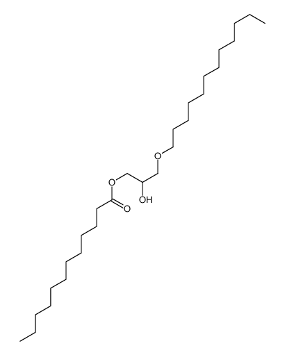 (3-dodecoxy-2-hydroxypropyl) dodecanoate结构式