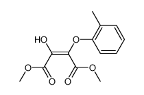 (Z)-2-Hydroxy-3-o-tolyloxy-but-2-enedioic acid dimethyl ester结构式