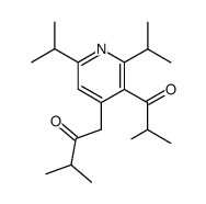 1-(2,6-diisopropyl-3-isobutyryl-4-pyridyl)-3-methyl-butane-2-one结构式