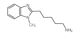 5-(1-Methyl-1H-benzoimidazol-2-yl)-pentylamine结构式