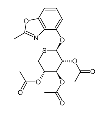 2-methyl-4-benzoxazolyl 2,3,4-tri-O-acetyl-5-thio-β-D-xylopyranoside Structure