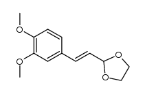 3-(3,4-dimethoxyphenyl)-1,1-ethylendioxy-2-propene Structure