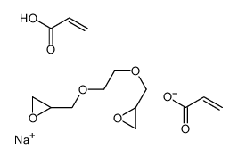 sodium,2-[2-(oxiran-2-ylmethoxy)ethoxymethyl]oxirane,prop-2-enoate,prop-2-enoic acid Structure