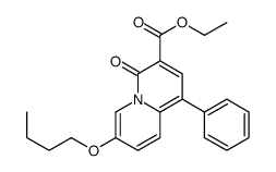 ethyl 7-butoxy-4-oxo-1-phenylquinolizine-3-carboxylate Structure