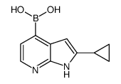 (2-cyclopropyl-1H-pyrrolo[2,3-b]pyridin-4-yl)boronic acid Structure