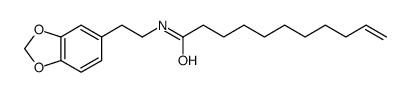 N-[2-(1,3-benzodioxol-5-yl)ethyl]undec-10-enamide Structure