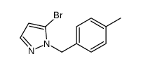 5-bromo-1-[(4-methylphenyl)methyl]pyrazole结构式