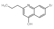 7-溴-2-丙基-4-喹啉醇结构式