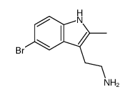 2-(5-bromo-2-methyl-indol-3-yl)-ethylamine结构式