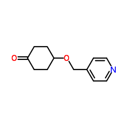 4-(Pyridin-4-ylmethoxy)-cyclohexanone Structure