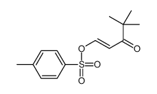 (4,4-dimethyl-3-oxopent-1-enyl) 4-methylbenzenesulfonate Structure