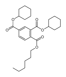 2-O,4-O-dicyclohexyl 1-O-hexyl benzene-1,2,4-tricarboxylate结构式