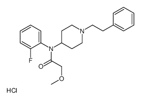 N-(2-fluorophenyl)-2-methoxy-N-[1-(2-phenylethyl)piperidin-4-yl]acetamide,hydrochloride结构式