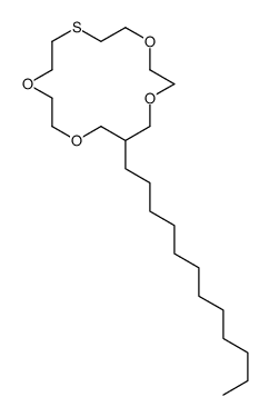 15-dodecyl-1,4,10,13-tetraoxa-7-thiacyclohexadecane结构式