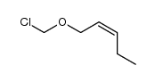 chloromethyl 2(Z)-penten-1-yl ether Structure