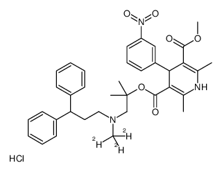 Lercanidipine-d3 hydrochloride结构式