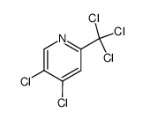 4,5-dichloro-2-(trichloromethyl)pyridine结构式