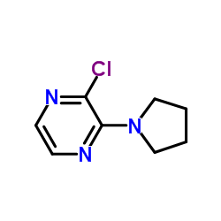 2-Chloro-3-(1-pyrrolidinyl)pyrazine structure