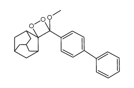 4-methoxy-4-(biphenyl) spiro[1,2-dioxetane-3.2'-adamantane] Structure