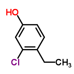 3-Chloro-4-ethylphenol结构式