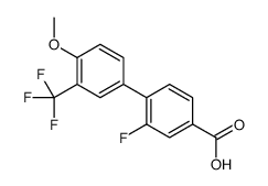 3-fluoro-4-[4-methoxy-3-(trifluoromethyl)phenyl]benzoic acid Structure