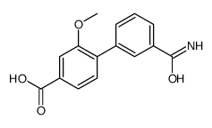 4-(3-carbamoylphenyl)-3-methoxybenzoic acid结构式