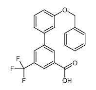 3-(3-phenylmethoxyphenyl)-5-(trifluoromethyl)benzoic acid结构式