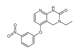 3-ethyl-5-(3-nitro-phenoxy)-3,4-dihydro-1H-pyrido[2,3-d]pyrimidin-2-one结构式